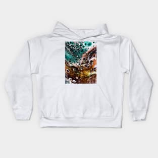 Acrylic abstract pouring Kids Hoodie